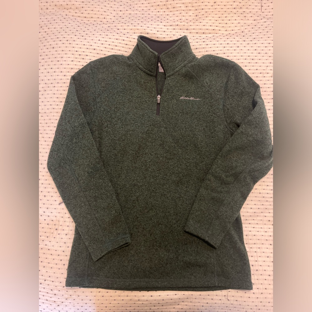 Men’s M Eddie Bauer Green 1/4 Zip